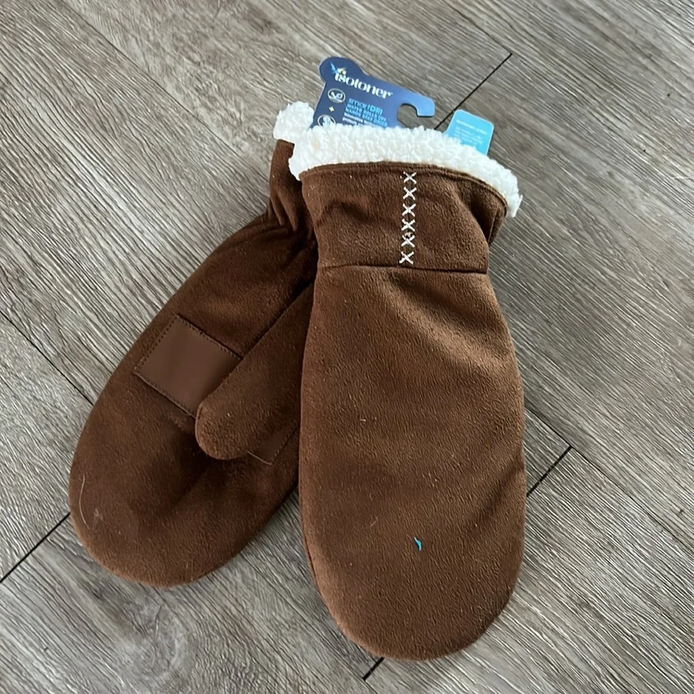 Isotoner SmartDri microsuede mittens